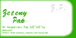 zeteny pap business card